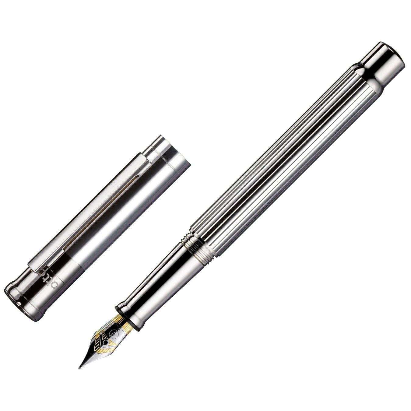 Otto Hutt Design 04 Silver Pinstripe Platin Fountain Pen – missing