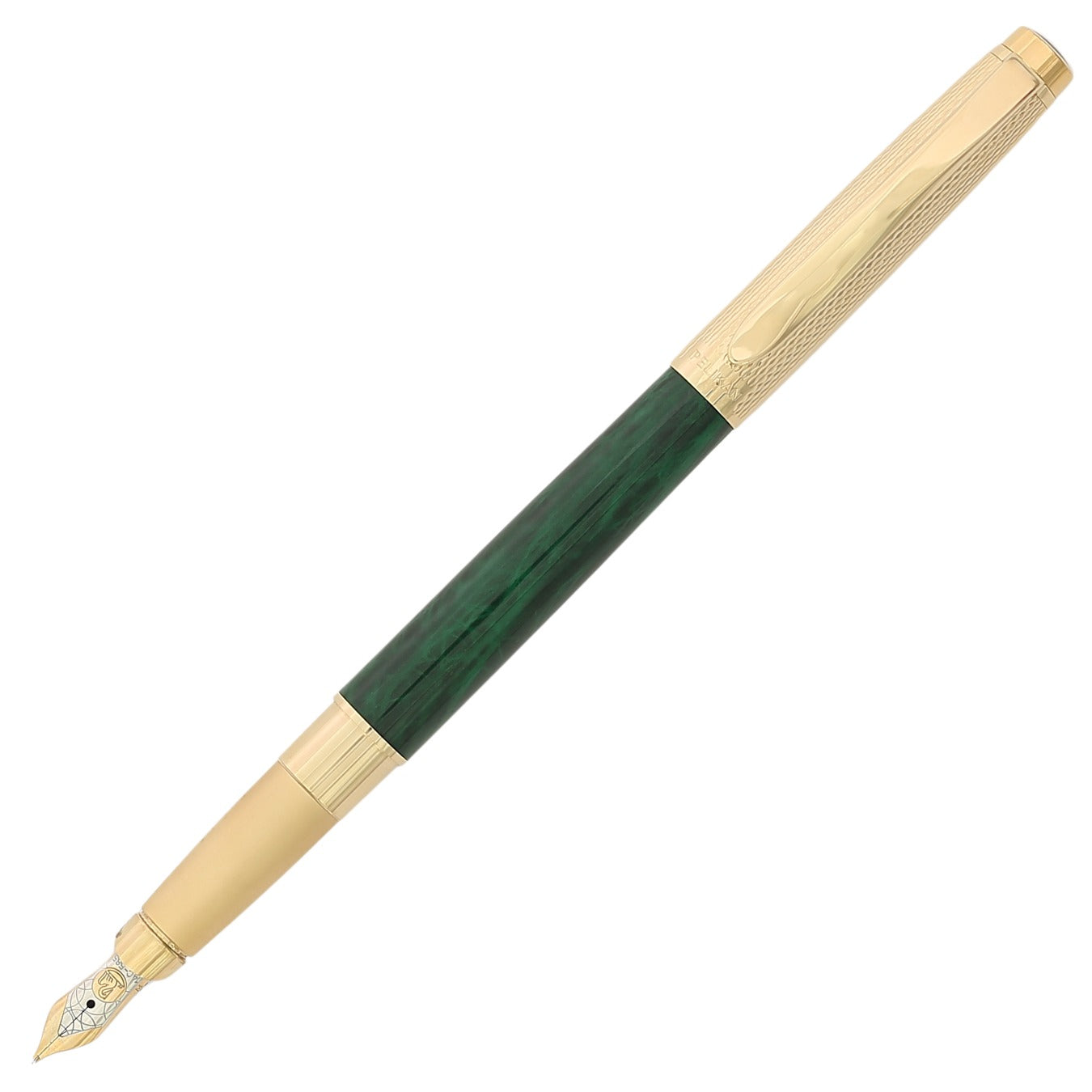 かなり希少・本体約38g】ペリカン P590 セレブリ 万年筆 14Kペン先