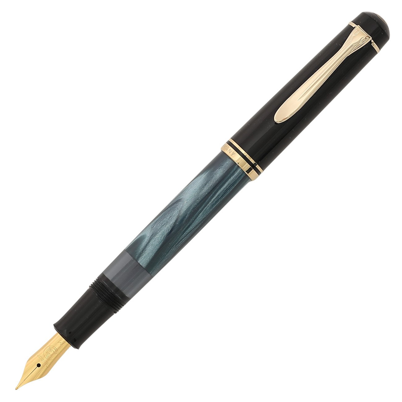 Pelikan M200 Blue Marbled 万年筆 Pelikan Classic M200 Old Style Blue-Marbled Fountain Pen - NOS