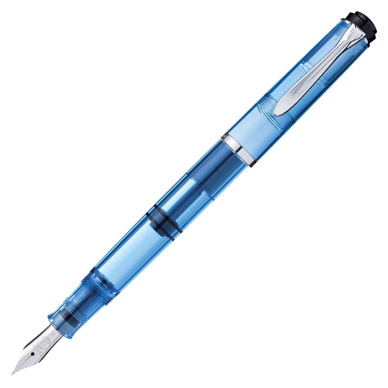 Pelikan　m205 透明 Pelikan Classic M205 Light Blue Transparent Fountain Pen, Special