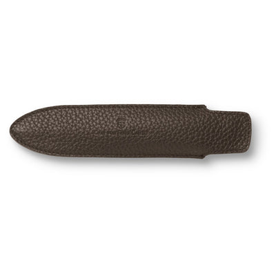 Graf von Faber-Castell Dark Brown Pen Sleeve Cashmere Leather - Short