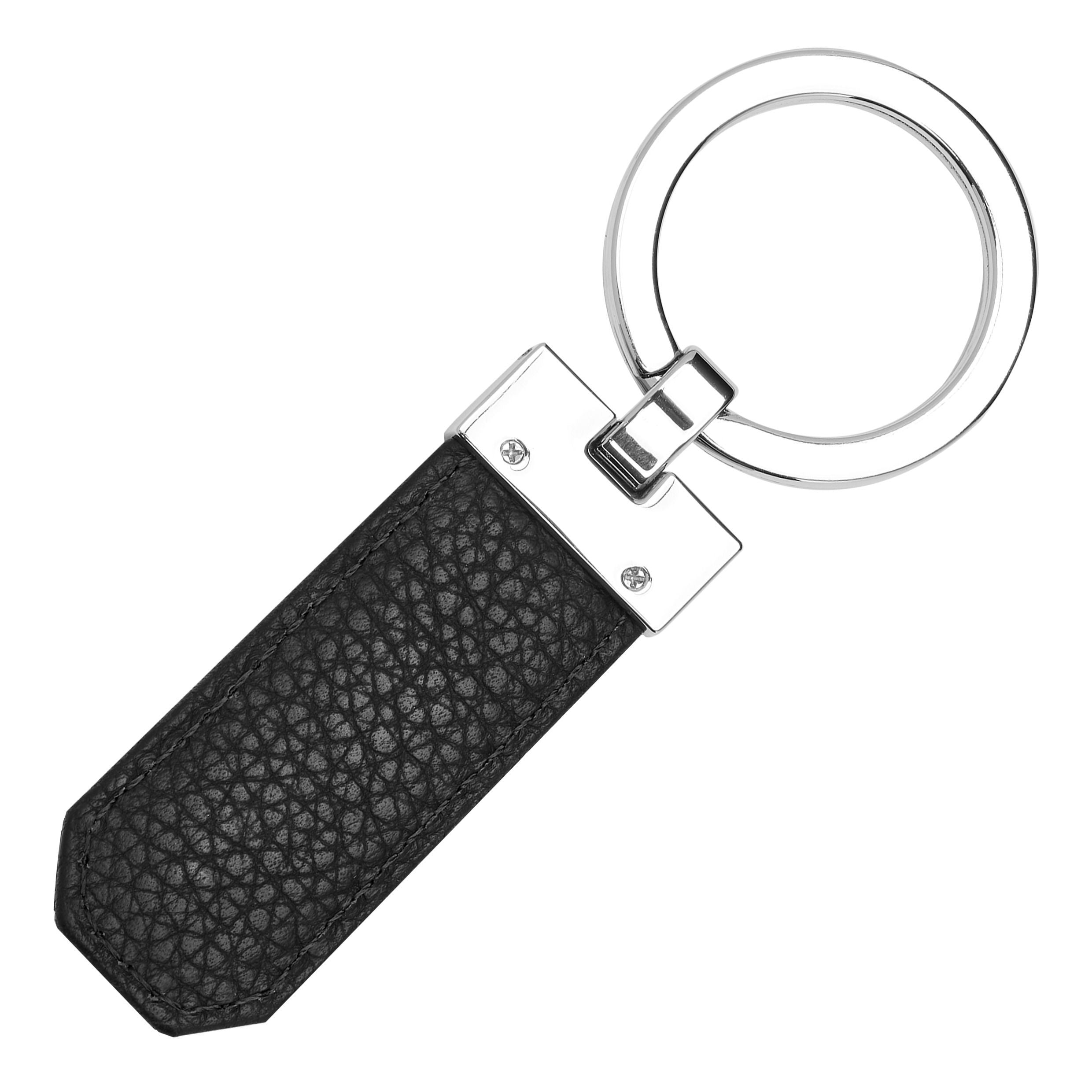Hugo Boss Ring Hugo Boss Classic Grained Black Key Ring – missing-pen.com