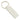 Hugo Boss Edge Iconic White Key ring