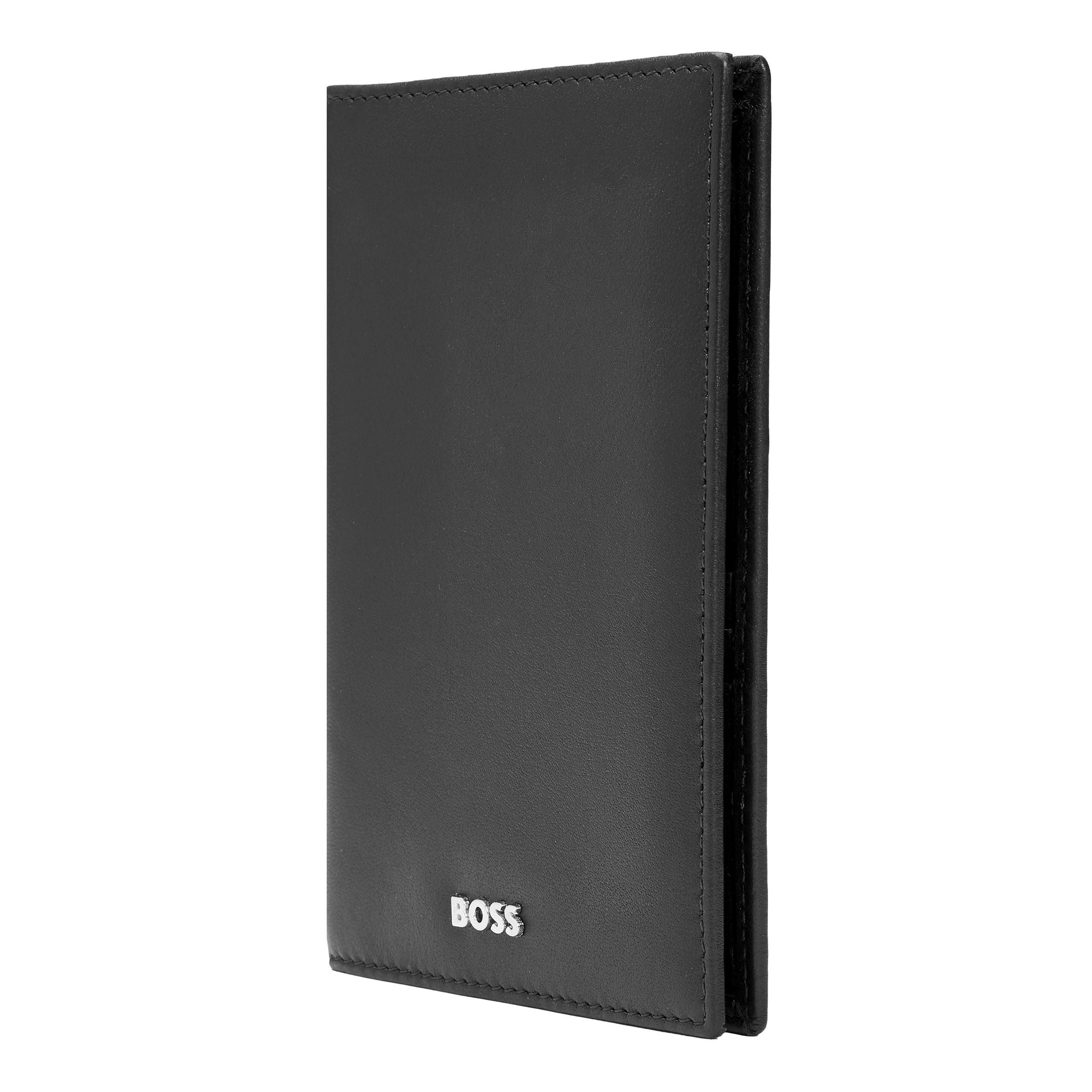 Hugo Boss Classic Smooth Black Passport Holder –
