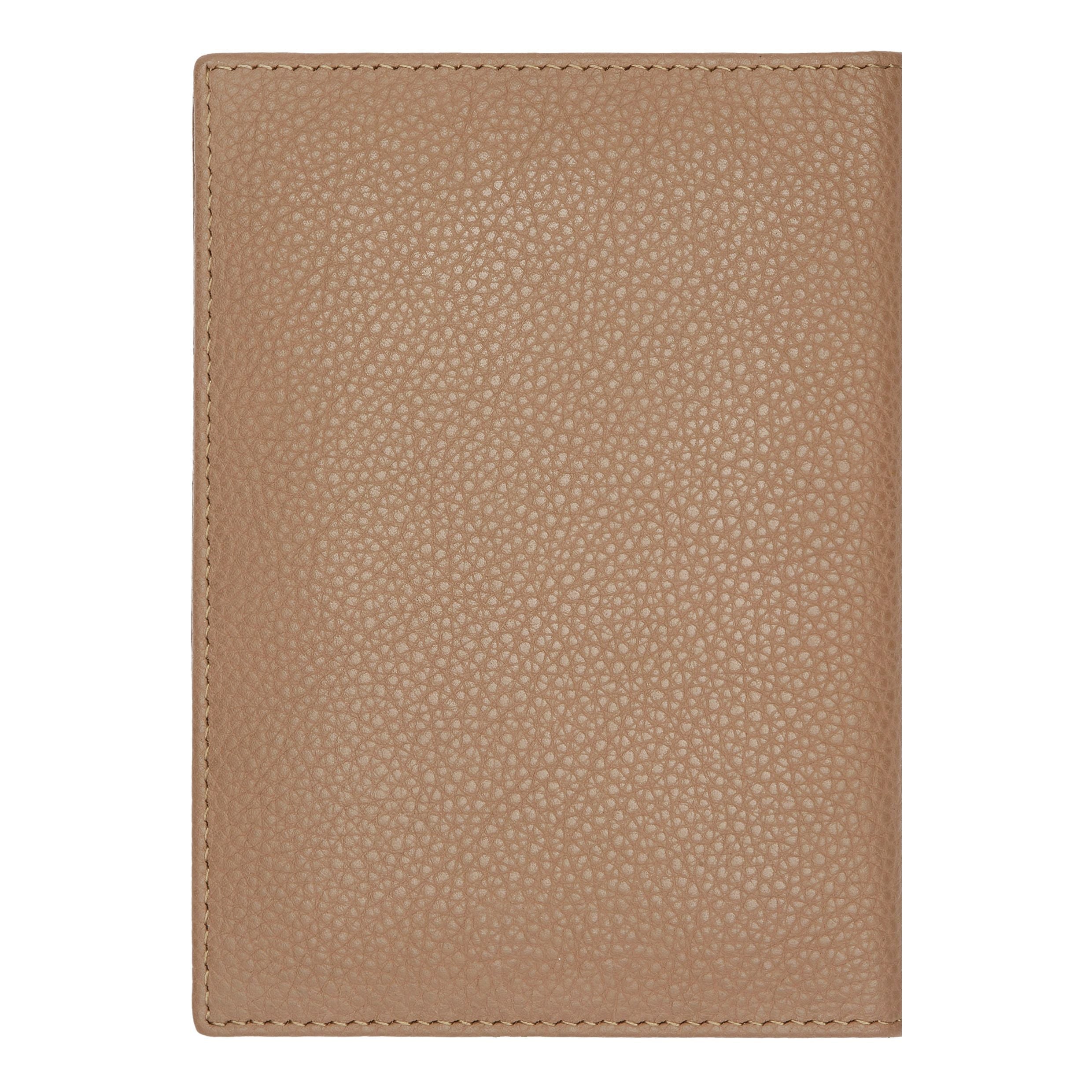 Hugo Boss Classic Grained Camel Passport Holder –