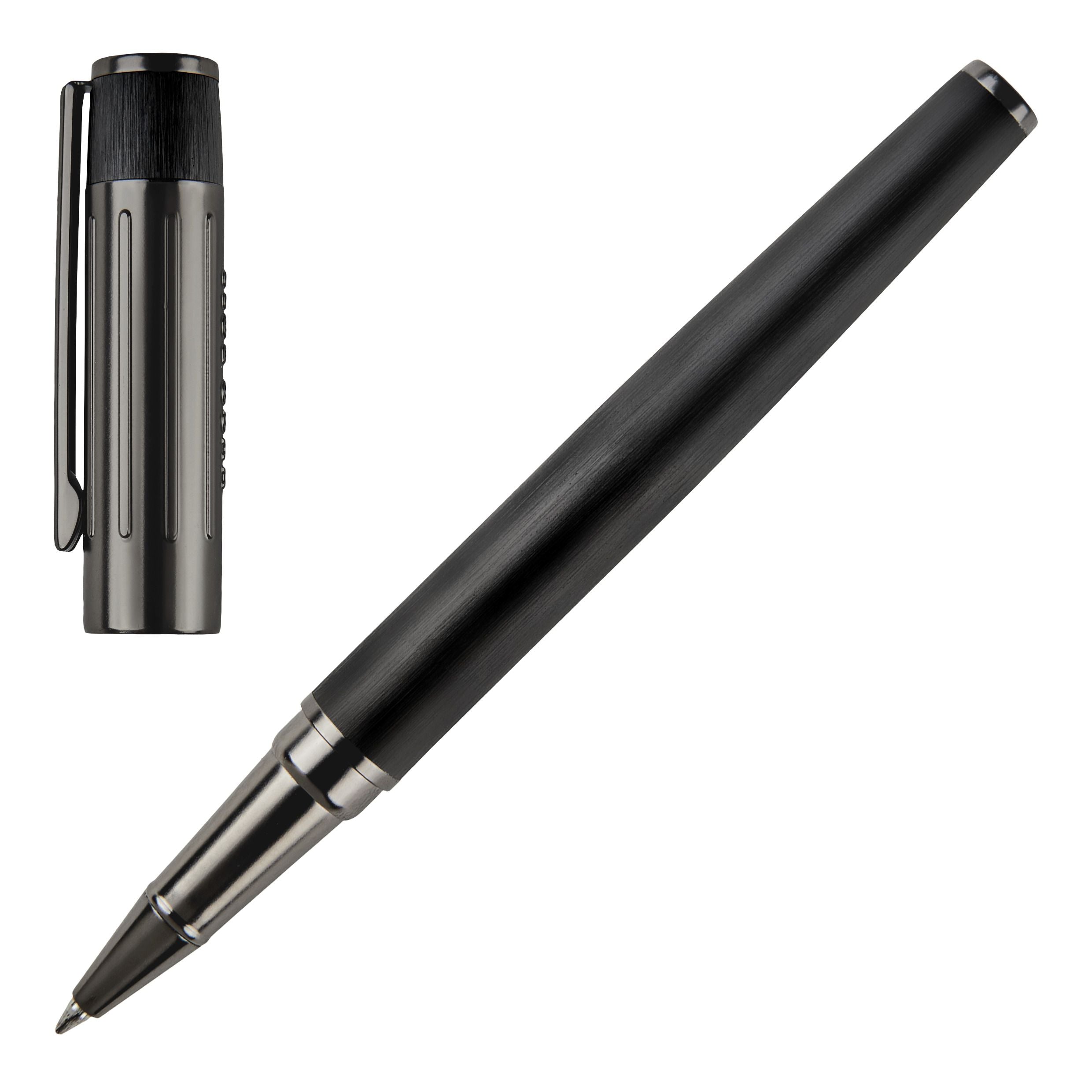 HUGO BOSS : PENNA ROLLERBALL GEAR ICON COLORE NERO HUGO BOSS : PENNA ROLLERBALL GEAR ICON COLORE NERO