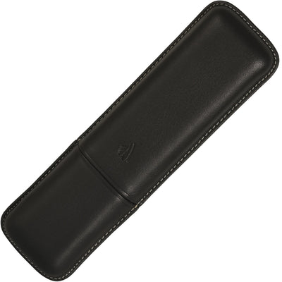 Recife Leder Hartschalenetui Riviera Schwarz für 2 Stifte