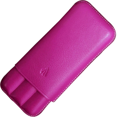 Recife Leder Stifteetui Riviera Magenta für 3 Stifte