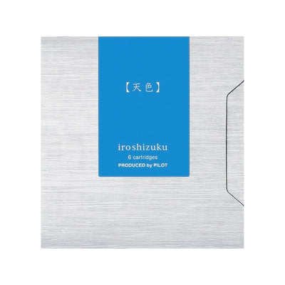 Cartuchos de tinta Pilot Iroshizuku, paquete de 6 Ama-Iro/azul cielo