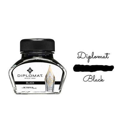 Diplomat Tintenfass 30 ml – Schwarz
