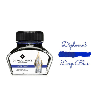 Diplomat Tintenfass 30 ml – Ultramarin Blau