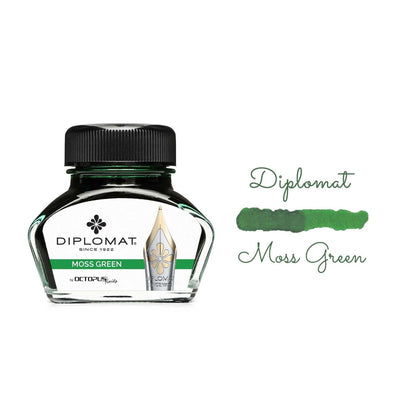 Diplomat Tintenfass 30 ml – Moos Grün