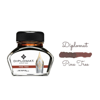 Diplomat Tintenfass 30 ml – Pinie Braun