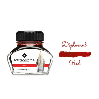 Diplomat Tintenfass 30 ml – Rot