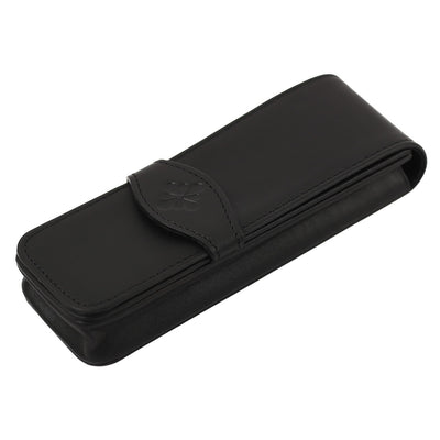 Estuche de cuero Diplomat para 3 bolígrafos, color negro