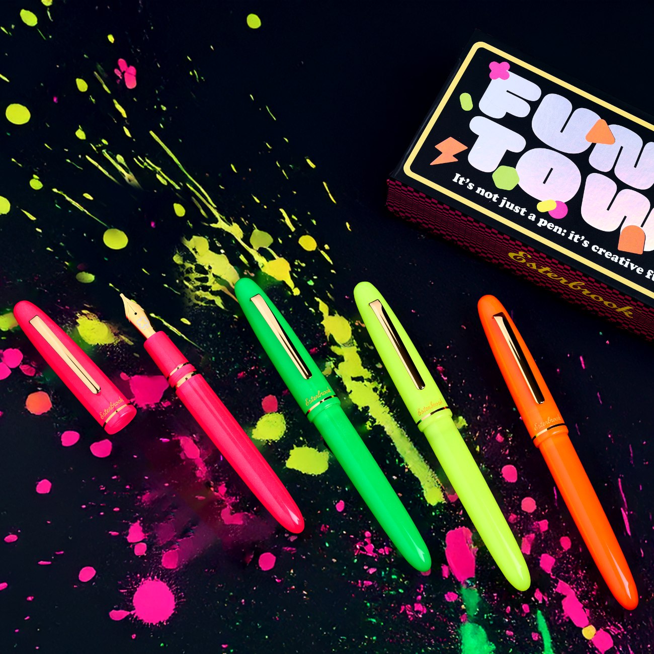 Funky Pens Esterbrook Estie Funky Town Green Fountain Pen - Special Edition ...