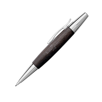 Faber-Castell e-motion Wood & Polished Chrome Black Mechanical Pencil 1.4 mm