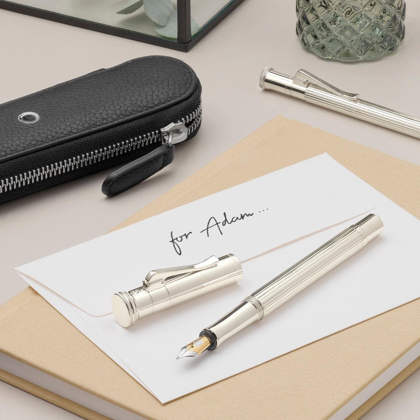 Graf von Faber-Castell Classic Sterling Silver Fountain Pen 18K