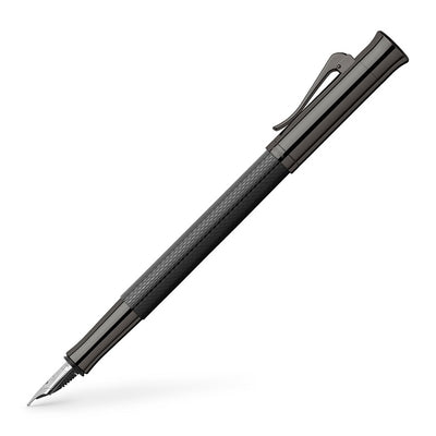 Graf von Faber-Castell Guilloche Black Edition Füllfederhalter, 18K Goldfeder