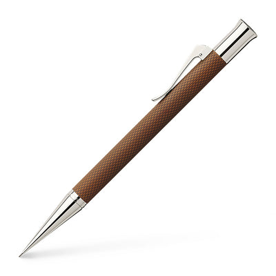 Lápiz mecánico Graf von Faber-Castell Guilloche Cognac de 0,7 mm