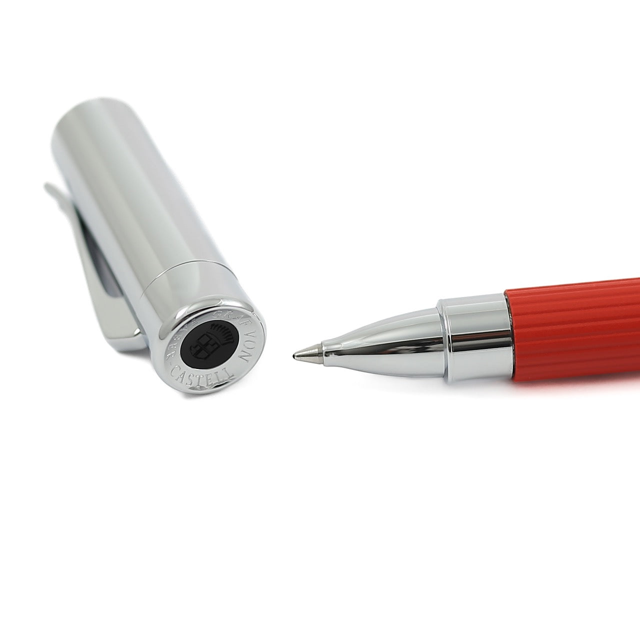 Graf Von Faber-Castell Penna Roller Tamitio, Fusto Laccato Rosso India Con Finiture Cromate - Serie Classic