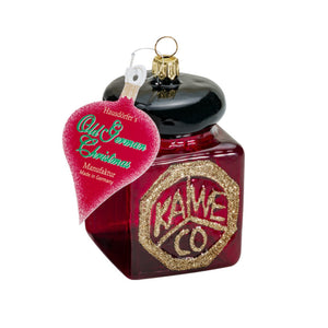 Kaweco Glas Ink Bottle Bordeaux - Old German Christmas