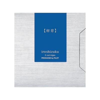 Cartuchos de tinta Pilot Iroshizuku, paquete de 6, Kon-Peki/azul cerúleo
