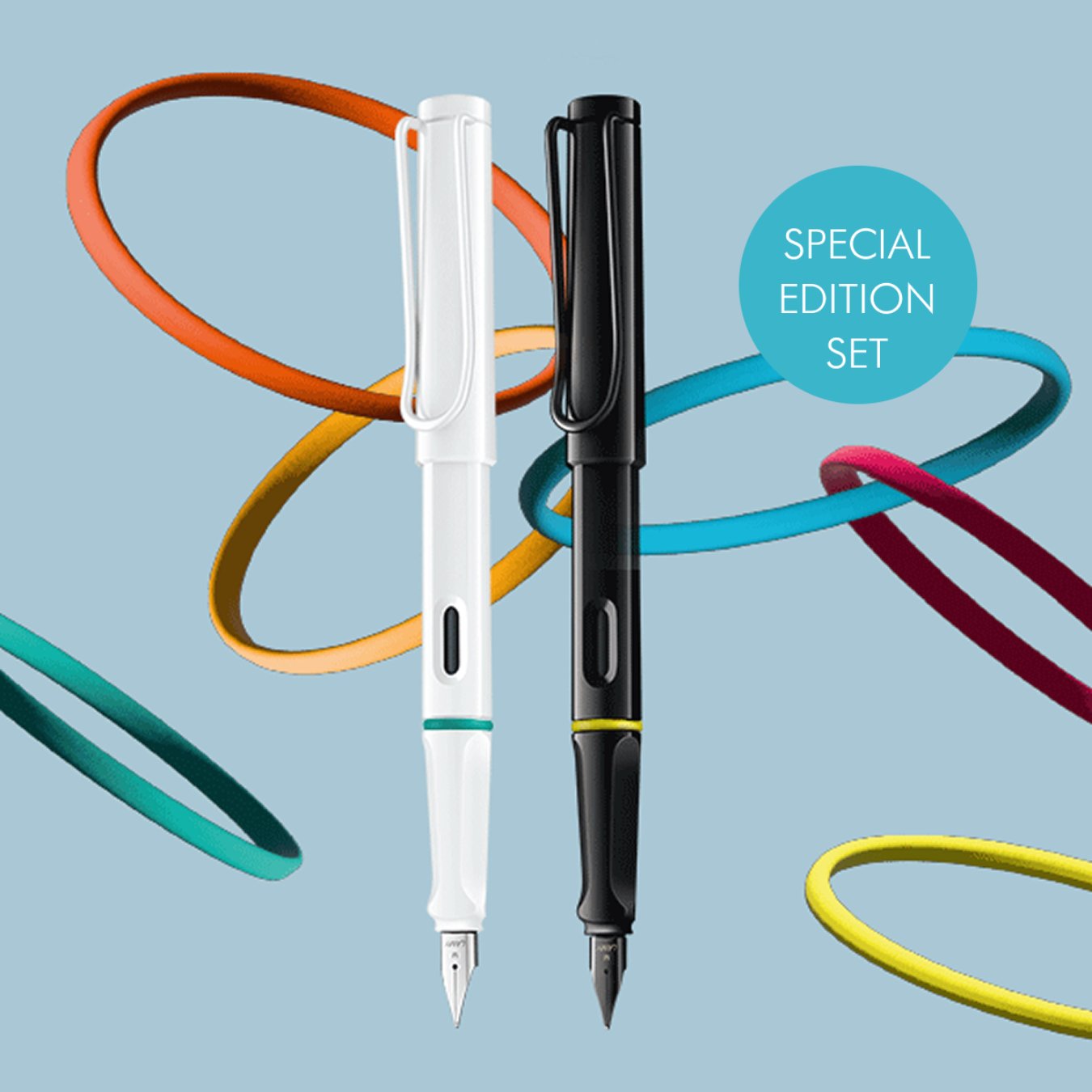 Lamy Safari Füllfederhalter – Blaue Special Edition, Feine Feder – Inkl. Tintenpatrone, Made In Germany