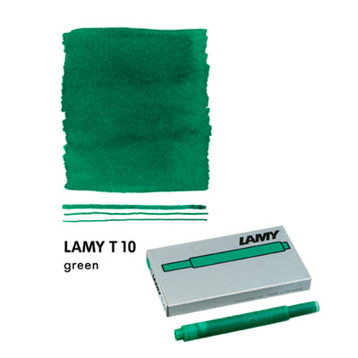 LAMY T10 Green Ink Cartridges 5-pack