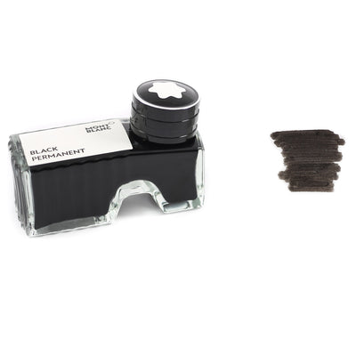 Botella de tinta permanente negra Montblanc de 60 ml
