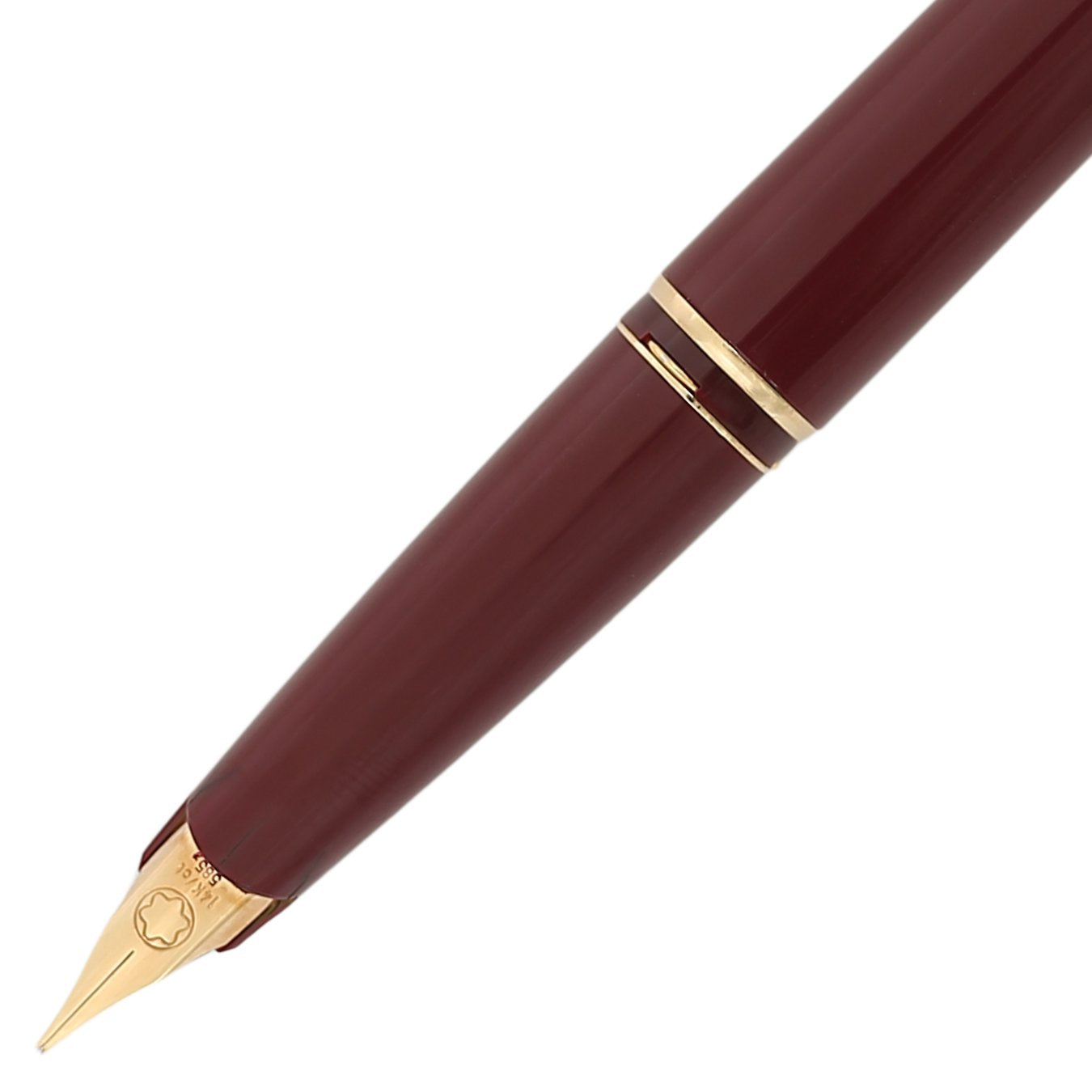 Montblanc Classic No. M13100 Bordeaux Red Fountain Pen Preowned missing pen