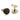 Montegrappa Classico Yellow Gold & Black Cufflinks