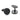 Montegrappa Clou Gunmetal & Black Cufflinks
