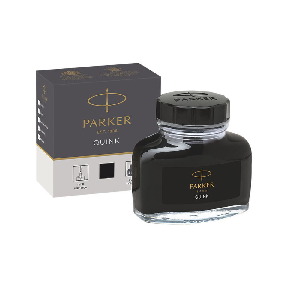 Parker QUINK Black Ink Bottle 57 ml – missing-pen.com