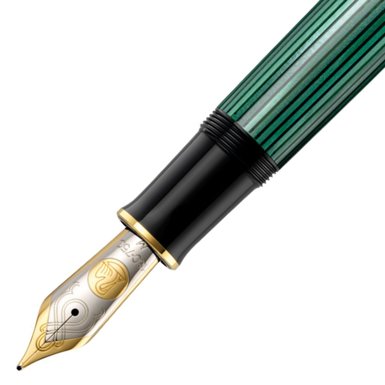 Pelikan Souverän® M1000 Black-Green Fountain Pen - Translucent