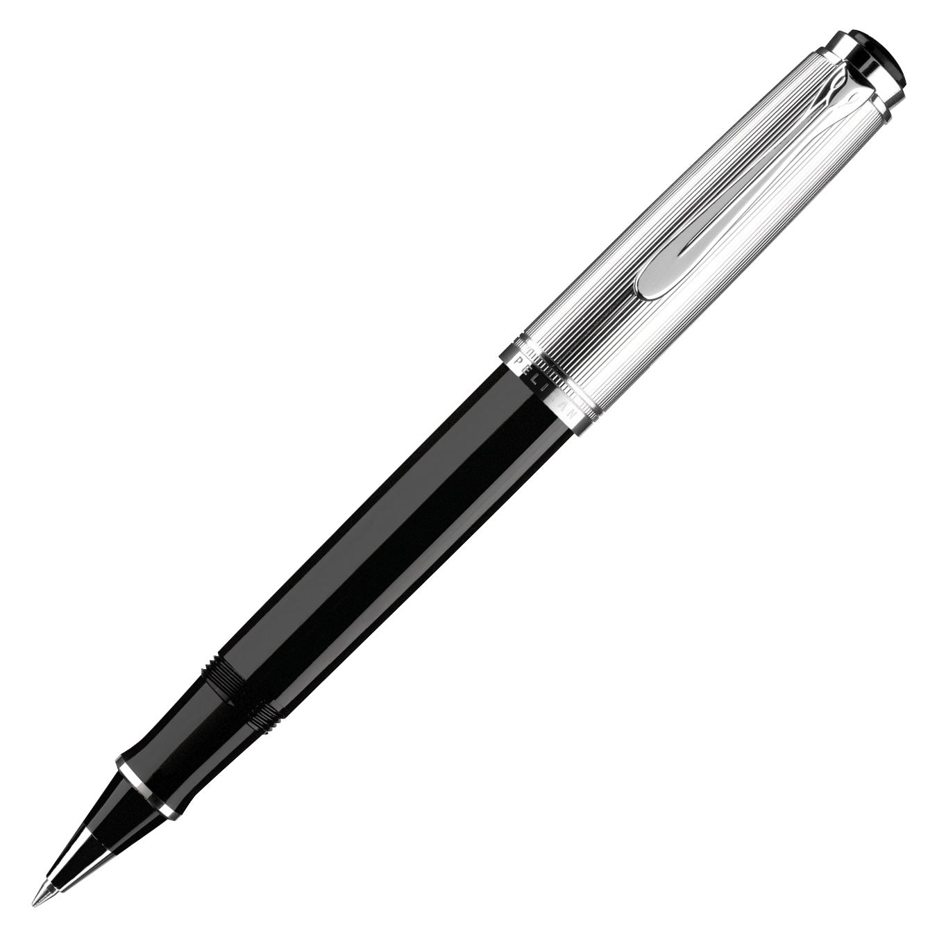 Pelikan Souverän® R420 Schwarz-Silber Tintenroller – Gebraucht ...