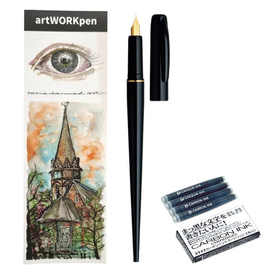 Platinum artWORKpen Set with Carbon Ink - Black