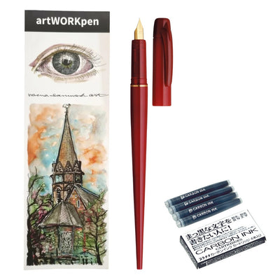 Juego de bolígrafos artWORKpen Platinum con tinta de carbono - Rojo