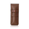 Sheaffer Double Pen Case Tan Leather – front