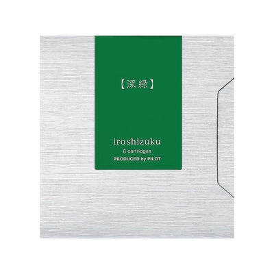 Cartuchos de tinta Pilot Iroshizuku, paquete de 6 Shin-Ryoku / Verde bosque