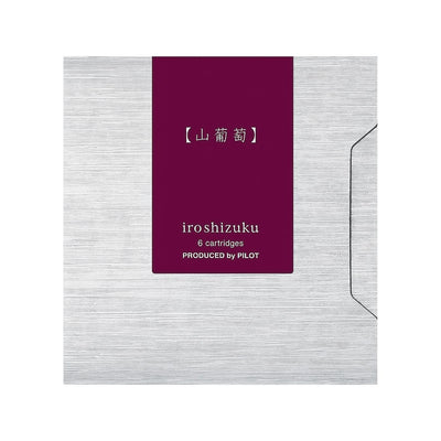 Cartuchos de tinta Pilot Iroshizuku, paquete de 6, Yama-Budo/Crimson Glory