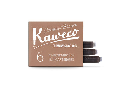 Kaweco Tintenpatronen 6er-Pack Karamellbraun