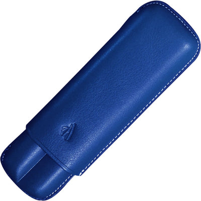 Recife Leder Stiftetui Riviera Blau für 2 Stifte