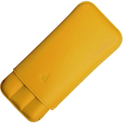 Recife Leder Stiftetui Riviera Safran für 3 Stifte