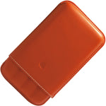 Recife Leather Pen Case Riviera Orange for 4 Pens