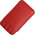 Recife Leather Pen Case Riviera Red for 4 Pens