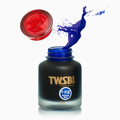 Botella de tinta azul medianoche TWSBI de 70 ml