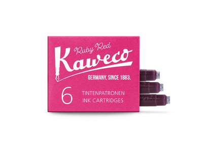 Kaweco Tintenpatronen 6er-Pack Rubinrot